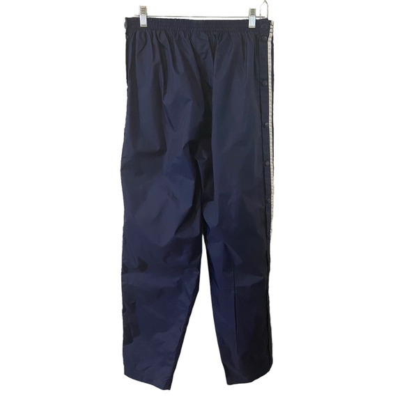 Adidas Vintage Windbreaker Track Pants Men M Jogger Blue Snap Button Legs Y2K - Picture 3 of 13